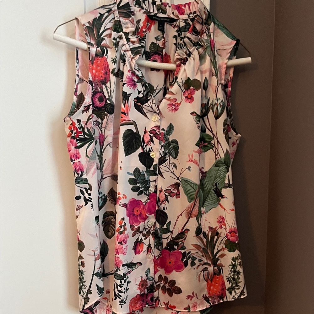Banana Republic Multicolor Floral Blouse